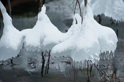 十和田湖のしぶき氷