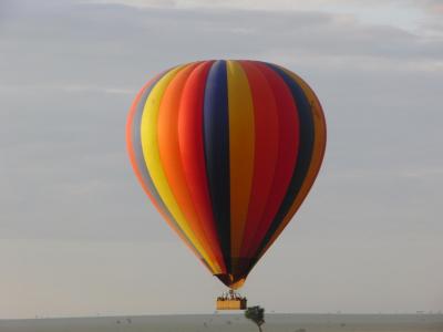 ケニア　ムパタサファリ⑦　気球に乗ってどこまで行こう