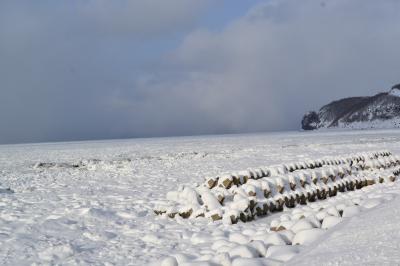 知床で温泉と雪山歩きと流氷を楽しむ（その２）ウトロ