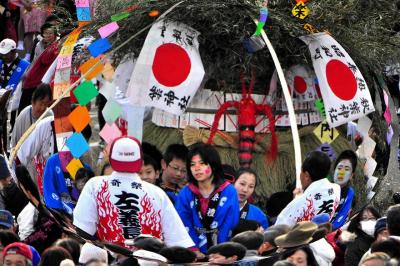 日本三大左義長の「今尾左義長」へ