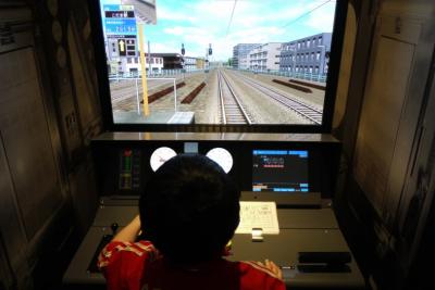 ０２．富士山の日のリニア・鉄道館日帰り旅行　車両展示 在来線エリア　収蔵車両エリア　在来線シュミレーター体験　新幹線シュミレーター「Ｎ７００」