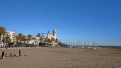 2011.12スペインカタルーニャ・アンドラ旅行14-元旦のSitges街歩き