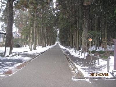石巻・松島・塩竃１日旅行（８）雪の瑞巌寺。 
