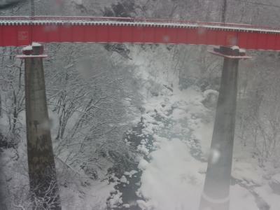 ウィークエンドパスでまた雪の中を走る列車に乗ってきました
