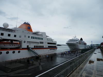 清水港にてドイツ客船２隻の同時入港を見物する！