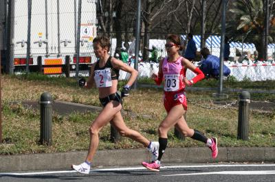 2012早春、名古屋ウィメンズマラソン(3/5)：折り返しを過ぎた地点での上位争い(2/2)