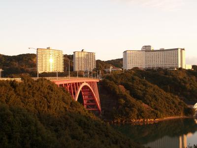 的矢湾の朝焼け