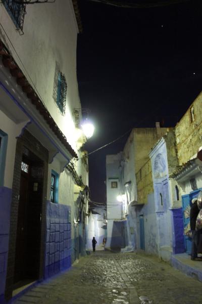 ひたすらブルーの世界・おとぎの街~シャウエン・Chaouen~【夜のメディナ】