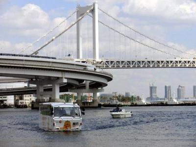 水陸両用バスを利用した「東京湾の水辺活性化」社会実験に参加してみた