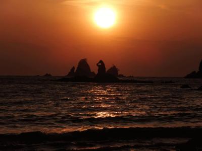 南伊豆へ⑤伊豆西海岸を北上－２大田子の夕陽