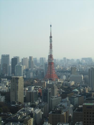 霞が関コモンゲート西館36階から見られた東京タワー