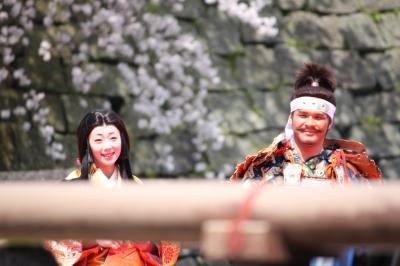 福井春祭り　越前時代行列・春爛漫で桜満開 