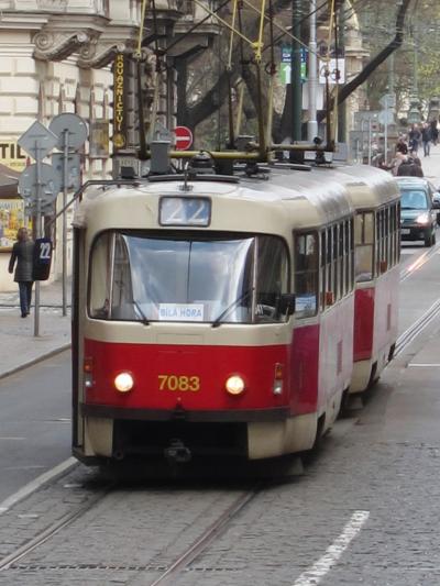 【付録】プラハの赤い路面電車のある風景