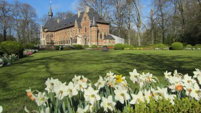 グロート・ベイハールデン城　春の庭園