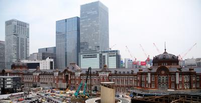 東京駅復原工事まもなく完成
