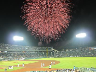 春の花火ナイター観戦@ほっともっとフィールド神戸