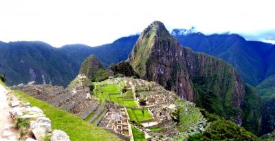 msa740南米周遊旅情７章④見張り小屋とマチュピチュのパノラマ  in マチュピチュ