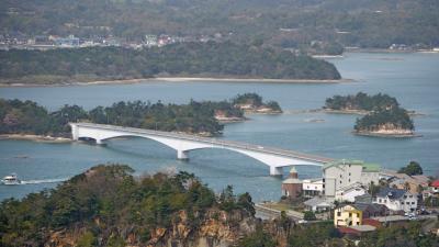 2012.4阿蘇・湯の児・天草五橋旅行6終-天草五橋，海鮮家福伸，千巌山の桜と素晴らしい展望，帰京