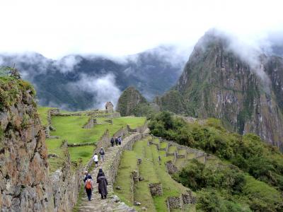 msa797南米周遊旅情７章⑯インカ道から見下ろすマチュピチュ in マチュピチュ