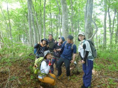 ギリギリ山ガ～ルブナ林をカッポする！！　　横山岳　　２０１２・５月２０日