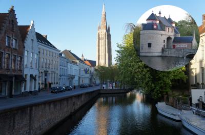 運河に美しい橋がかかっている水の都ブルージュ(2/2)