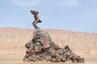 GWひとりｼﾙｸﾛｰﾄﾞﾌﾟﾁ旅03★トルファン★西遊記に出てくる火焔山へ