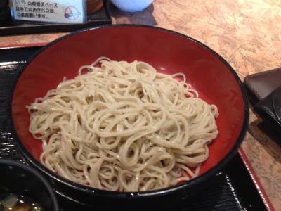 お昼御飯は蕎麦