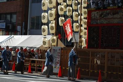 2012年祇園祭～その１　巡行前日昼の山鉾町＆屏風飾り