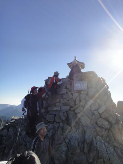 夏の奥穂高岳登頂