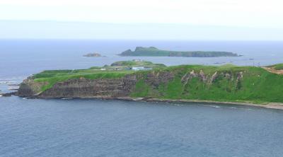 2012.7利尻・礼文旅行8-鉄府の海岸，ゴロタ岬への道，トド島展望台の絶景