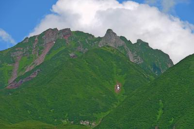 2012.7利尻・礼文旅行14-見返台園地からの利尻山の眺めは最高！ホテル利尻