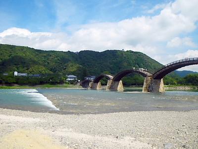 山陰・山陽温泉の旅（2012年7月）。。。その６「山口県　錦帯橋と岩国城」