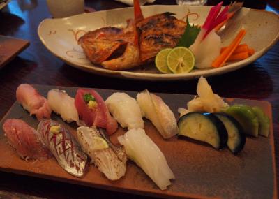 お盆の箱根旅行　送迎付きで、宮城野やまひこ鮨さんで美味しいお食事をいただきました　２０１２年８月