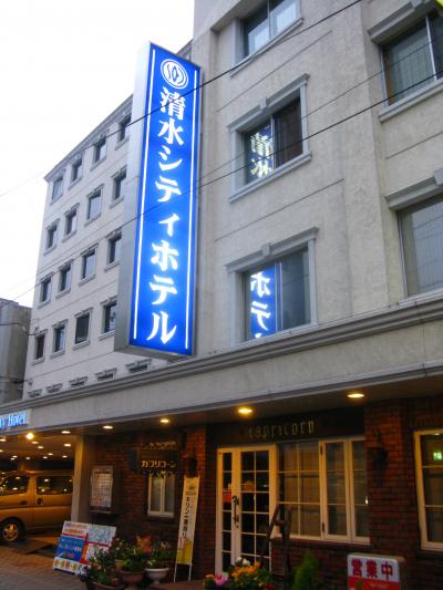 清水-3　JR駅前　清水シティホテルに宿泊　☆夕食前に駅周辺を歩く