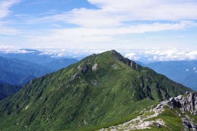 西穂独標と中央アルプスを巡る山旅　　　　 中央アルプス　孤高の三ノ沢岳（2846.5m）に登る