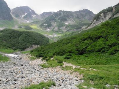 槍ヶ岳登山①　槍沢