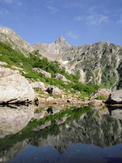 槍ヶ岳登山②　氷河公園「天狗池」