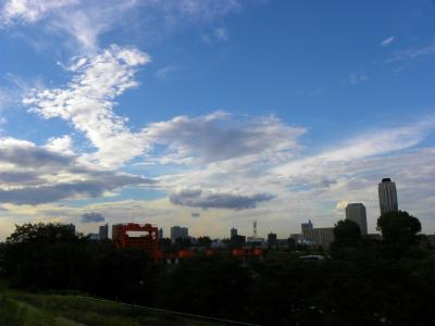 ２０１２　９月　赤羽　荒川　夕日の頃　雲