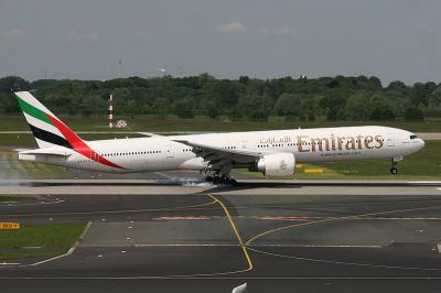 エミレーツ航空　バンコク/ドバイ　EK419 Emirates BKKDXB B777-300ER