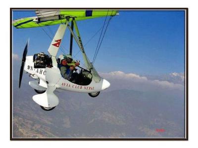 ポカラから飛び上がる