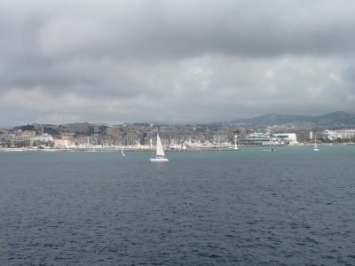 カンヌ 船上からの眺め