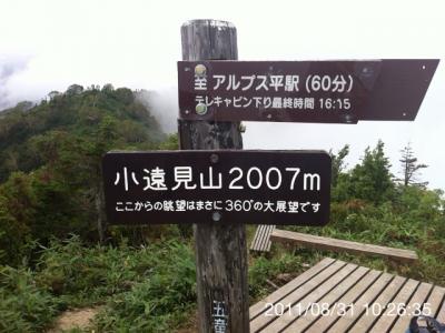 白馬ハイキング（五竜地蔵の頭～小遠見山）