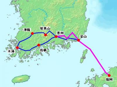 ２０１２年 韓国南部周遊 自転車旅行　【8日目 晋州～釜山 & 最終日】