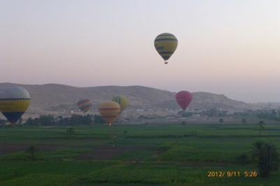 憧れのエジプト（８）～ルクソール　気球遊覧～