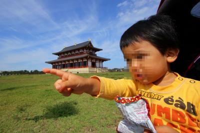 息子と二人で訪ねる世界遺産(2)　秋空高く　平城宮跡