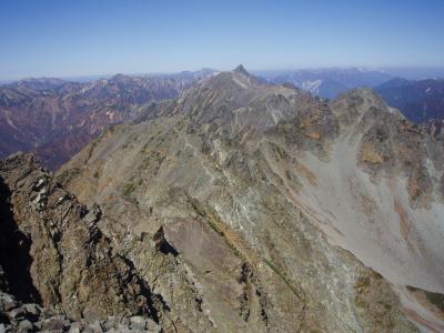 穂高連峰２０１１秋登山記　【８】奥穂高岳～紀美子平