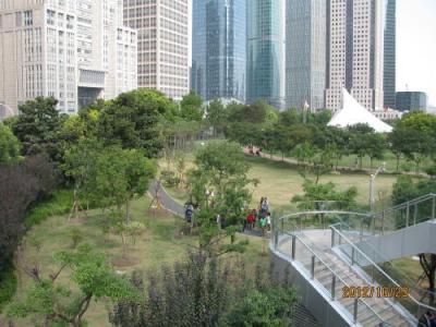 上海の陸家嘴・中央緑地