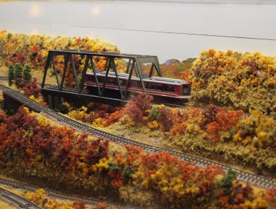 東急ハーヴェストクラブ箱根甲子園和洋室　紅葉の鉄道模型　２０１２年１１月