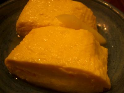 京都の玉子焼きは甘くない。でもここのはすごくおいしい。