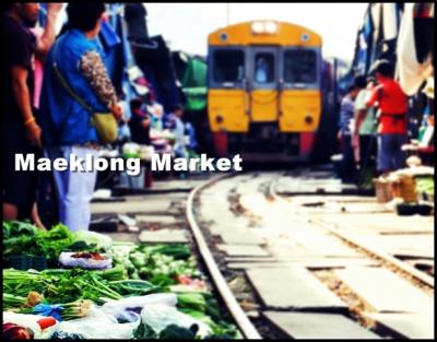 【メークロン市場へ行こう！ Vol.3】　市場のすぐそこを列車が通過する迫力＆アジアンパワーを肌で感じよう！